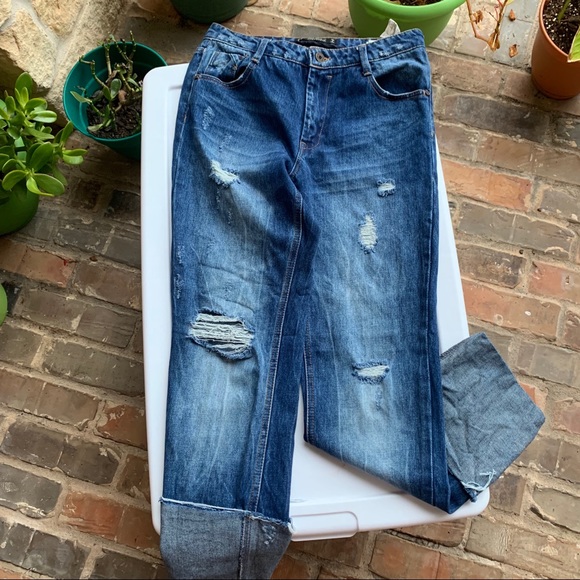 Cuffed & Distressed Zara Jeans 👖 - Picture 3 of 6